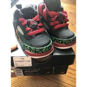Nike Jordan Spizike, Black / Varsity Red, 317701- 026, Size 4 C‎ New Open Box